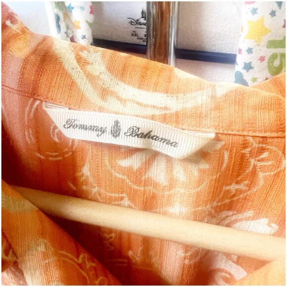 Tommy Bahama 100% Silk Shirt Dragons Asian Print Size Large Cabana - Picture 10 of 10